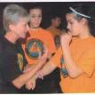 Professor Lisa McManus with Students (Military Arnis Workshop)